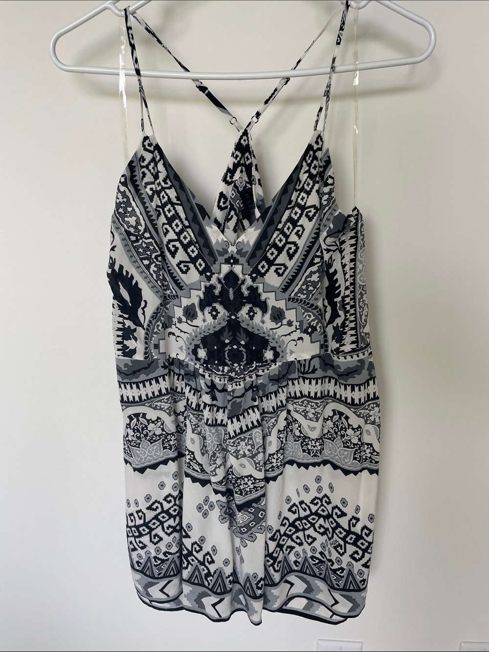 Hale Bob Black and White Printed Camisole